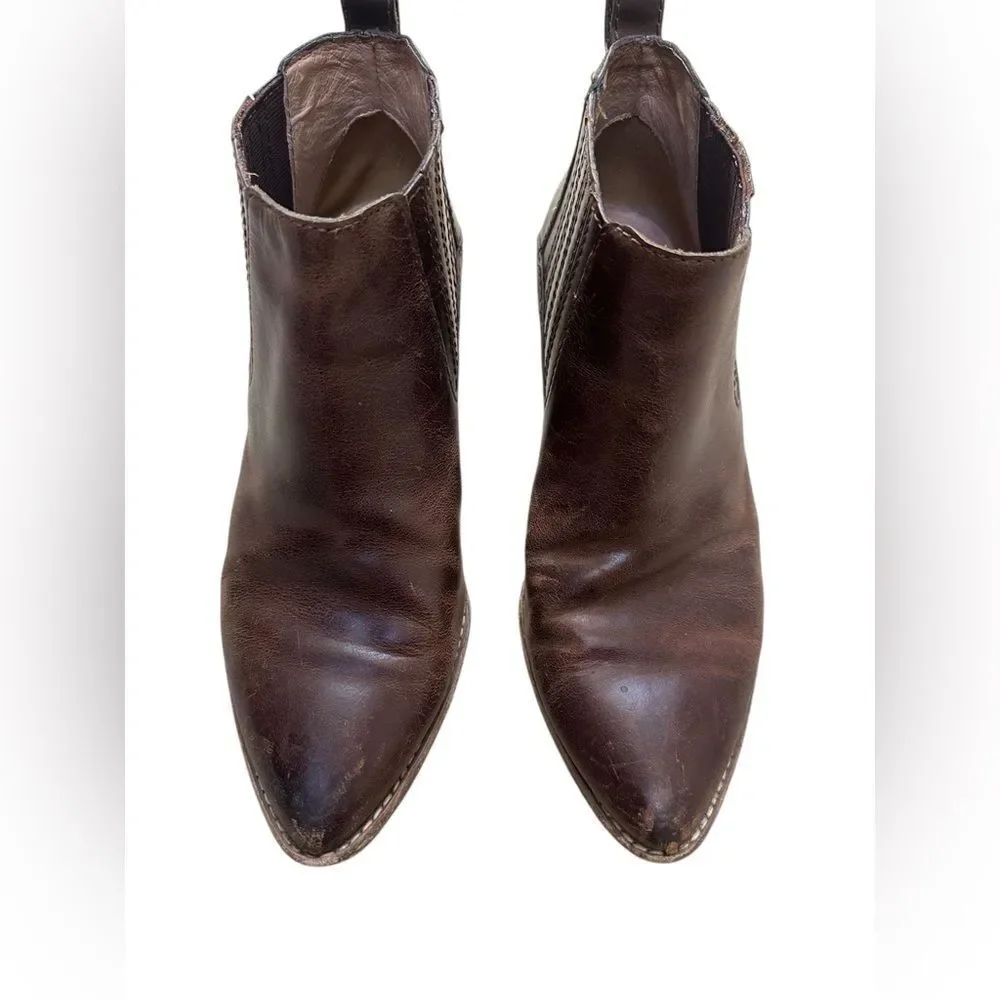 Madewell Leather Chelsea Boots Western Bonham Ankle Size 8